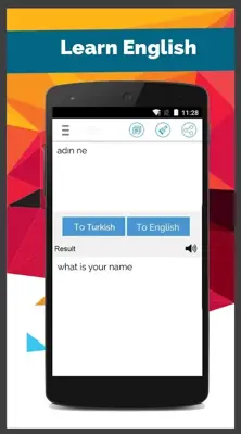 Turkish English Translator android App screenshot 2