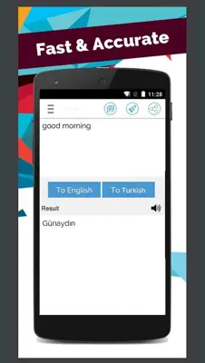 Turkish English Translator android App screenshot 5